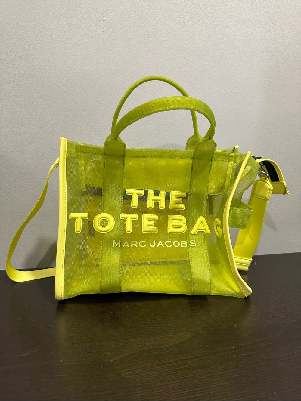 Marc Jacobs Neon Lime The Tote Bag